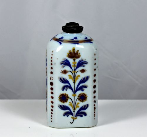 georgian continental milchglas schnapps flask - CATEGORY: ANTIQUE GLASS - DATED 18TH CENTURY