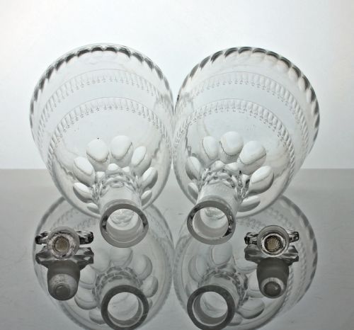 GEORGIAN PAIR OF ENGRAVED SUGARLOAF DECANTERS - ADDITIONAL PHOTO 1