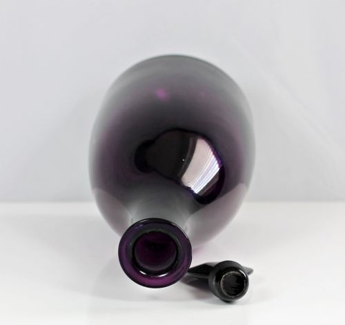 RARE GEORGIAN AMETHYST TAPER DECANTER - ADDITIONAL PHOTO 1