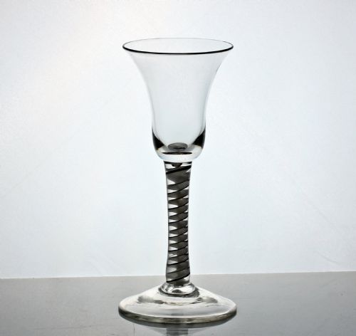 GEORGIAN SINGLE SERIES COLOUR TWIST WINE GLASS BELL BOWL - ADDITIONAL PHOTO 4
