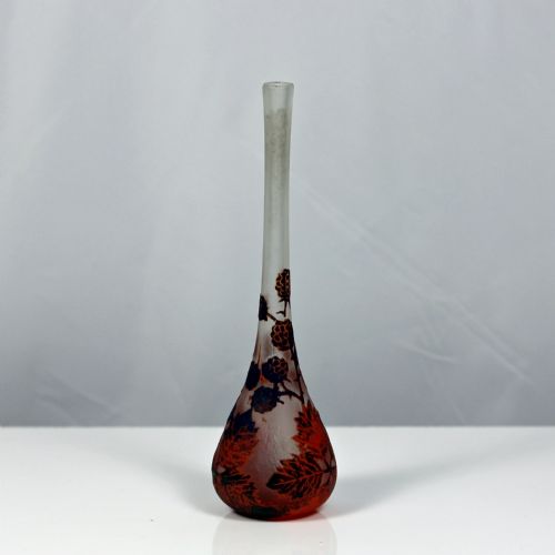 DAUM NANCY CAMEO GLASS SOLIFLEUR VASE - ADDITIONAL PHOTO 2