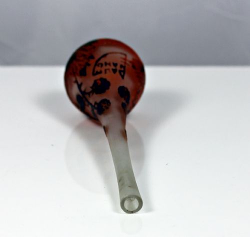 DAUM NANCY CAMEO GLASS SOLIFLEUR VASE - ADDITIONAL PHOTO 3