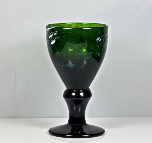 GEORGIAN SCARCE NAILSEA GREEN AND WHITE GOBLET - ADDITIONAL PHOTO 2