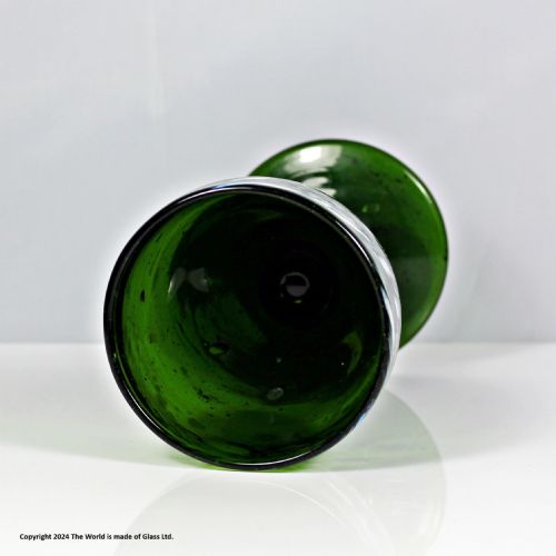 GEORGIAN SCARCE NAILSEA GREEN AND WHITE GOBLET - ADDITIONAL PHOTO 3