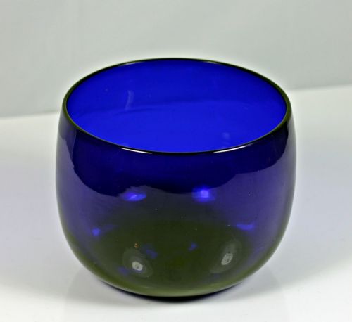 WILLIAM IVEARLY VICTORIAN SET OF SIX BRISTOL BLUE FINGER BOWLS - ADDITIONAL PHOTO 3