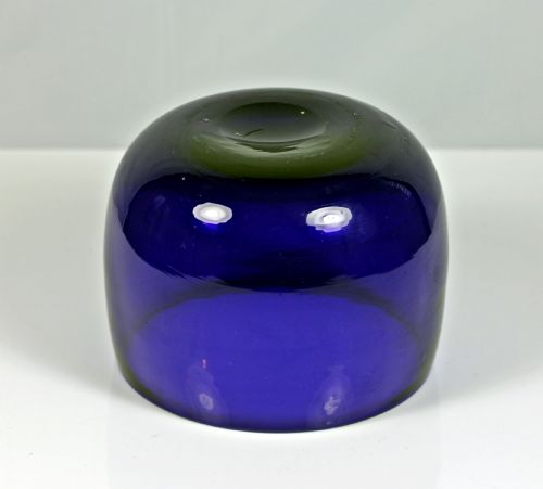 WILLIAM IVEARLY VICTORIAN SET OF SIX BRISTOL BLUE FINGER BOWLS - ADDITIONAL PHOTO 4