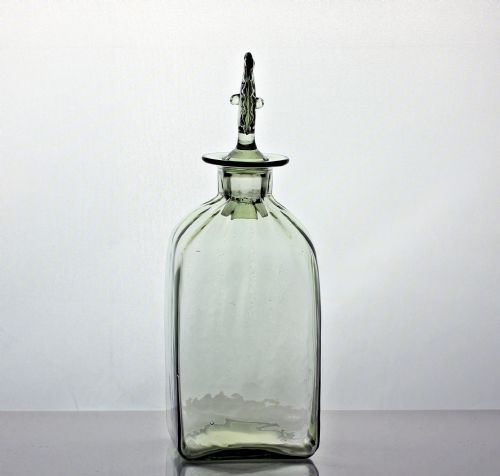 JAMES POWELL SONS WHITEFRIARS GREEN DECANTER - ADDITIONAL PHOTO 1