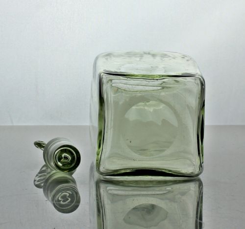 JAMES POWELL SONS WHITEFRIARS GREEN DECANTER - ADDITIONAL PHOTO 2