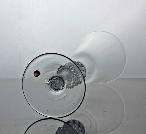 GEORGIAN DOUBLE KNOPPED MULTI SPIRAL AIR TWIST ALE GLASS - ADDITIONAL PHOTO 2