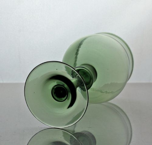 GEORGIAN GREEN BALUSTER EXPORT GLASS - ADDITIONAL PHOTO 2