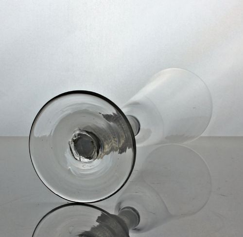 GEORGIAN KNOPPED MULTI SPIRAL OPAQUE TWIST ALE GLASS C1765 - ADDITIONAL PHOTO 3