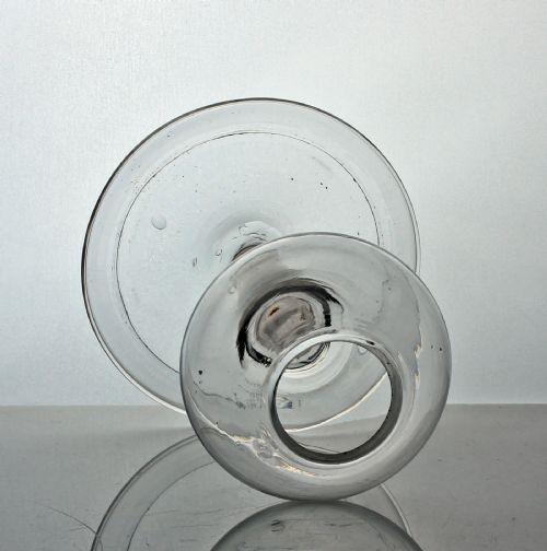 GEORGIAN PLAIN STEM OIL LAMP - ADDITIONAL PHOTO 1