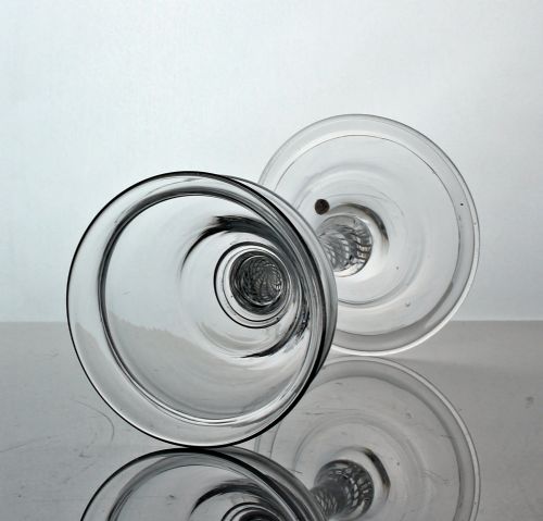 GEORGIAN RARE TALL DOUBLE SERIES OPAQUE TWIST SWEETMEAT GLASS - ADDITIONAL PHOTO 1
