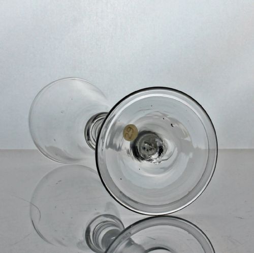 GEORGIAN BALUSTROID WINE GLASS FOLDED FOOT - ADDITIONAL PHOTO 2