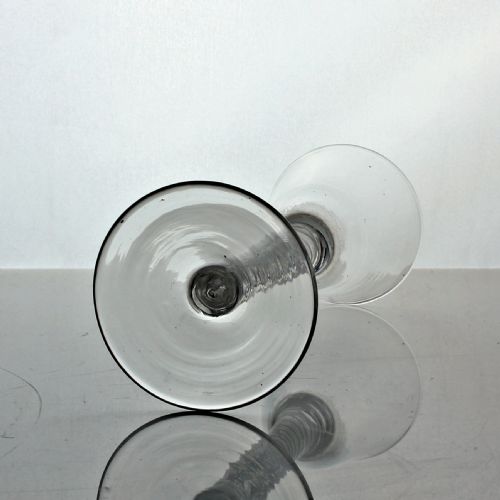 GEORGIAN MIXED TWIST WINE GLASS ROUNDED FUNNEL BOWL - ADDITIONAL PHOTO 3