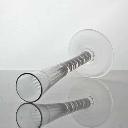 RARE GEORGIAN DOUBLE SERIES OPAQUE TWIST RATAFIA GLASS - ADDITIONAL PHOTO 2