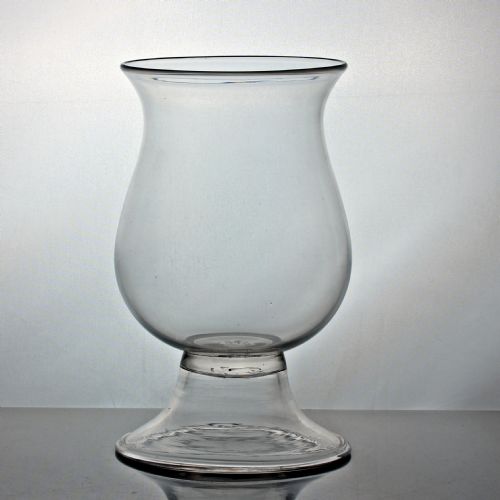 georgian mouthblown storm lamp or hall candlestick - CATEGORY: ANTIQUE GLASS - DATED 1800