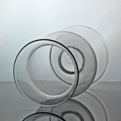 GEORGIAN MOUTHBLOWN STORM LAMP OR HALL CANDLESTICK - ADDITIONAL PHOTO 3