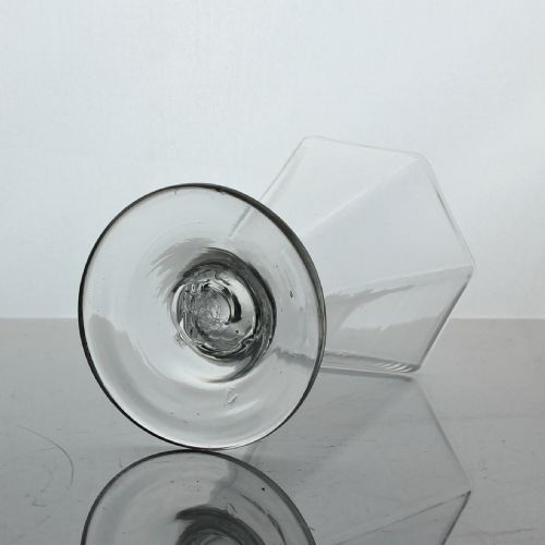 GEORGIAN HEXAGONAL BOWL LARGE JELLY OR SYLLABUB GLASS - ADDITIONAL PHOTO 2