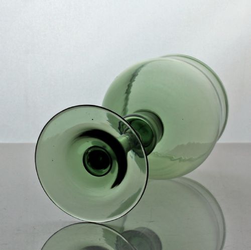 GEORGIAN GREEN BALUSTER EXPORT GLASS - ADDITIONAL PHOTO 2