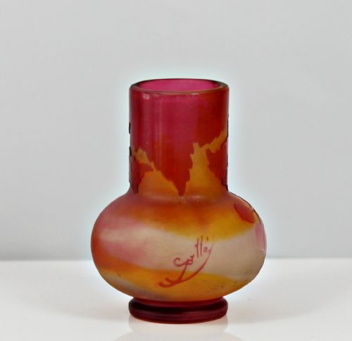 GALL CAMEO GLASS BUD VASE - ADDITIONAL PHOTO 1
