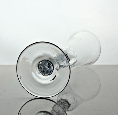 GEORGIAN FACET CUT STEM ALE GLASS - ADDITIONAL PHOTO 3