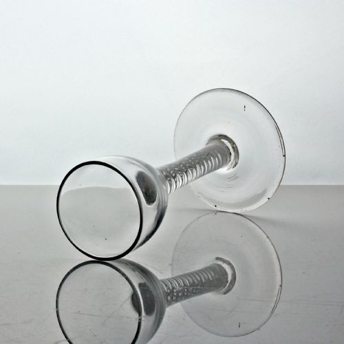 GEORGIAN DOUBLE SERIES OPAQUE TWIST WINE GLASS OVOID BOWL - ADDITIONAL PHOTO 1