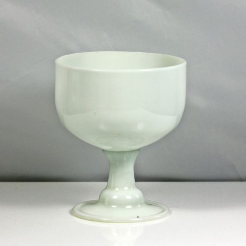GEORGIAN WHITE OPALINE GLASS SUGAR BOWL CREAM JUG - ADDITIONAL PHOTO 5