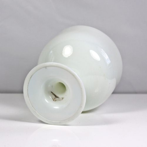 GEORGIAN WHITE OPALINE GLASS SUGAR BOWL CREAM JUG - ADDITIONAL PHOTO 6