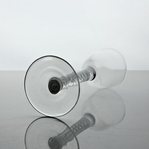 GEORGIAN DOUBLE SERIES OPAQUE TWIST WINE GLASS OVOID BOWL - ADDITIONAL PHOTO 2