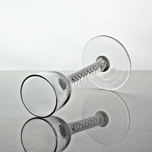 GEORGIAN DOUBLE SERIES OPAQUE TWIST WINE GLASS OVOID BOWL - ADDITIONAL PHOTO 3
