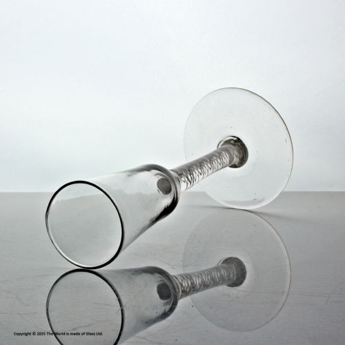 GEORGIAN DOUBLE SERIES OPAQUE TWIST ALE GLASS EXTENDED OGEE BOWL - ADDITIONAL PHOTO 1