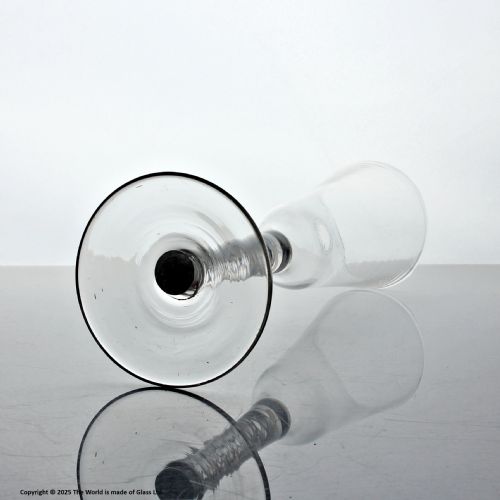 GEORGIAN DOUBLE SERIES OPAQUE TWIST ALE GLASS EXTENDED OGEE BOWL - ADDITIONAL PHOTO 2