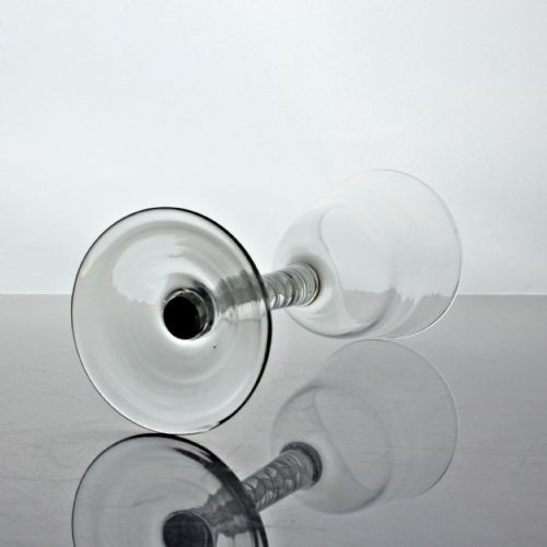 GEORGIAN TALL DOUBLE SERIES OPAQUE TWIST WINE GLASS OGEE BOWL - ADDITIONAL PHOTO 3