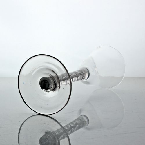 GEORGIAN RARE TRIPLE SERIES OPAQUE TWIST WINE GLASS - ADDITIONAL PHOTO 2