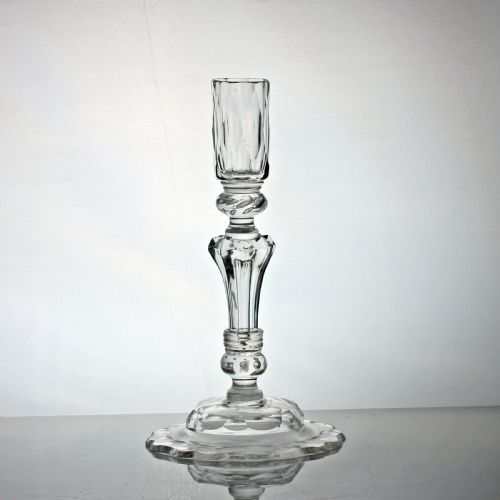 georgian composite stem candlestick - CATEGORY: ANTIQUE LIGHTING - DATED 18TH CENTURY