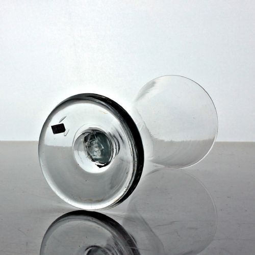 GEORGIAN PLAIN STEM FIRING GLASS TRUMPET BOWL - ADDITIONAL PHOTO 2