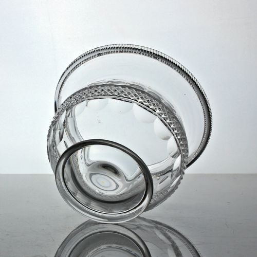 GEORGIANWILLIAM IV MOUTHBLOWN CUT GLASS PRESERVE BOWL OR BUTTER TUB - ADDITIONAL PHOTO 2