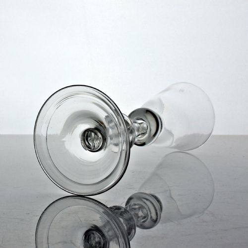 GEORGIAN BALUSTROID WINE GLASS DOUBLE KNOP - ADDITIONAL PHOTO 2