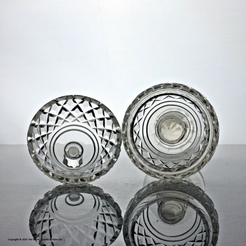 EDWARDIAN CUT GLASS BOWL AND COVER - ADDITIONAL PHOTO 1