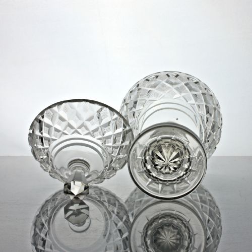 EDWARDIAN CUT GLASS BOWL AND COVER - ADDITIONAL PHOTO 5