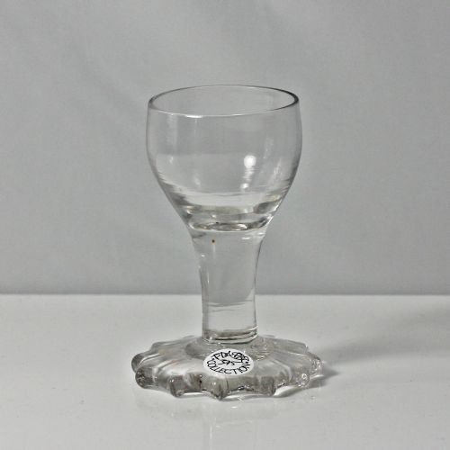 GEORGIAN PLAIN STEM FIRING GLASS WITH AN UNDERSEWN FOOT - ADDITIONAL PHOTO 3