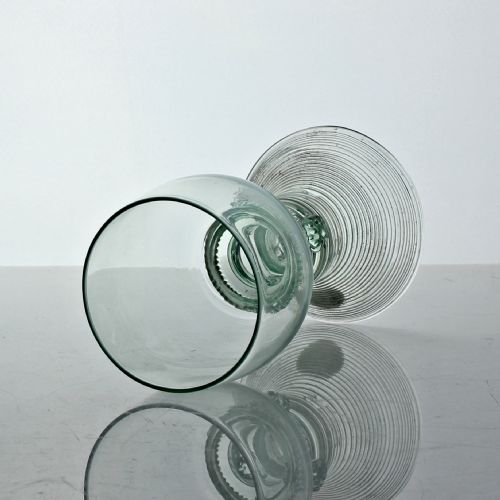 GEORGIAN LIGHT GREEN GLASS ROEMER - ADDITIONAL PHOTO 1