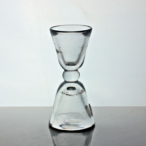 GEORGIAN DOUBLE BOWL BALUSTER WINE GLASS - ADDITIONAL PHOTO 1