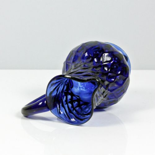 GEORGIAN BRISTOL BLUE DIAMONDMOULDED CREAM JUG - ADDITIONAL PHOTO 4