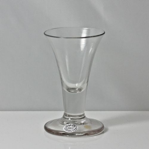 GEORGIAN ENGLISH PLAIN STEM FIRING GLASS TRUMPET BOWL - ADDITIONAL PHOTO 3