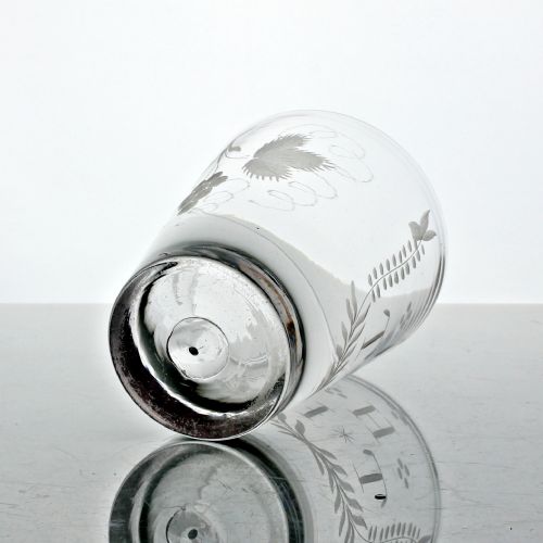 GEORGIAN HOP AND BARLEY ENGRAVED TUMBLER - ADDITIONAL PHOTO 3
