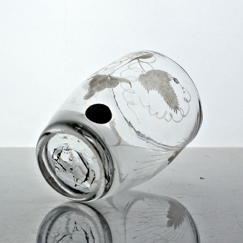 GEORGIAN HOP BARLEY ENGRAVED BARREL BOWL TUMBLER - ADDITIONAL PHOTO 3
