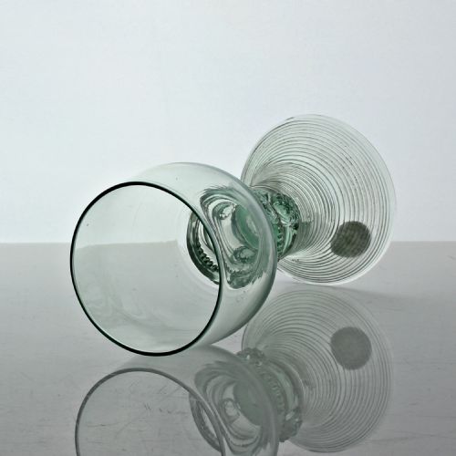 GEORGIAN LIGHT GREEN GLASS ROEMER - ADDITIONAL PHOTO 1