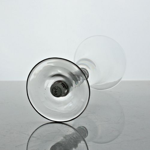 GEORGIAN RED AND GREEN COLOUR TWIST WINE GLASS - ADDITIONAL PHOTO 3